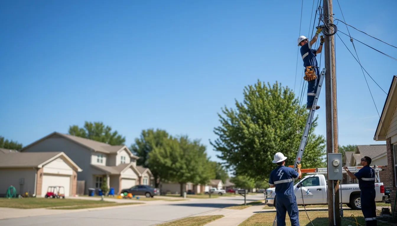Residential electrician providing installation services in Crown Point, IN